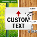 Custom Arrow,Custom Directional Sign, Up Arrow,24x30 Inches, 3M EGP Reflective, Rust Free .080 Aluminum, Fade Resistant, Made in USA by My Sign Center
