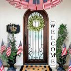 Tall Outdoor Welcome Sign for Front Door, 6ft White Welcome Sign,Rustic Tall Welcome Sign for Front Porch Decor, Modern Farmhouse Welcome Porch Sign Wood Vertical Decor, Fall Porch Decor for The Home