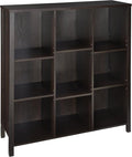 ClosetMaid BR & Name Internal 16058 Premium Adjustable 9-Cube Organizer, Black Walnut