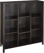 ClosetMaid BR & Name Internal 16058 Premium Adjustable 9-Cube Organizer, Black Walnut
