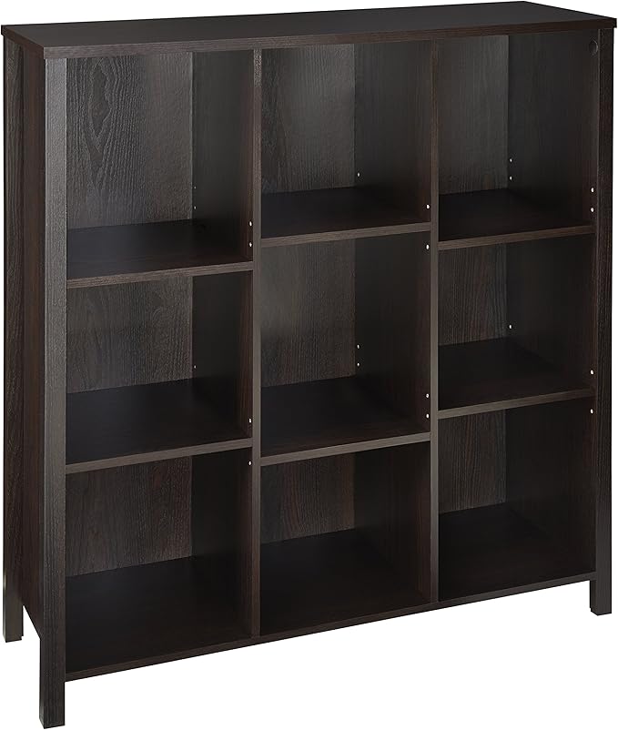 ClosetMaid BR & Name Internal 16058 Premium Adjustable 9-Cube Organizer, Black Walnut