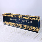 Artblox Personalized Name Plate For Desk | Black & White Marble Design On Clear Acrylic Glass | Custom Plaque Desk Name Plate Personalized Your Name And Credentials Office Office Sign Engraved Plaque