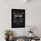 HBCY Creations 18" x 24" Rustic Black Solid Wood Frame Wall Chalkboard, Magnetic Surface, Home Décor, Restaurant & Café Menus, Blackboard, Includes Chalk, Eraser & Hanging Hardware