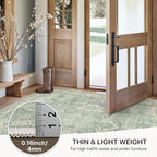 GENIMO 2'6''x6 Runner Rugs for Hallway, Machine Washable Non Slip Vintage Rugs, Low Pile Lightweight Soft Print Rug for enrtyway, Corridor, Home Office, Kitchen, Light Green