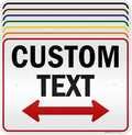 Custom Arrow,Custom Directional Sign, Two Way Arrow,18x24 Inches, 3M EGP Reflective, Rust Free .080 Aluminum, Fade Resistant, Made in USA by My Sign Center
