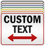 Custom Arrow,Custom Directional Sign, Two Way Arrow,18x24 Inches, 3M EGP Reflective, Rust Free .080 Aluminum, Fade Resistant, Made in USA by My Sign Center