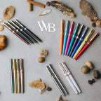 Wordsworth & Black Fountain Pen Set, 18K Gilded Extra Fine Nib, Includes 24 Pack Ink Cartridges, Ink Refill Converter & Gift Box, Gold Finish, Calligraphy, [Silver Gold], Perfect for Men & Women