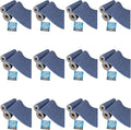 Drymate Premium Luxury Shelf & Drawer Liner, Thick Cushioned Fabric, Non-Adhesive, Absorbent, Waterproof, Slip-Resistant, Liners for Kitchen Cabinets, Cupboards (USA Made)(12”x59”)(24-Pack)(Blue)