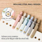 CRYLLIS Gel Pens,12 Pcs Black Ink Pens,Smooth Writing Nursing,Fine Point (0.5mm),Office Supplies Pack,Quicky Dry,Cute Pen For Teen Girls, Desk Accessories For Women,Valentines Party Favors