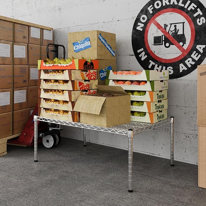 Regal Altair 24" Deep x 36" Wide x 14" Height Wire Shelving Kit | 1-Tier | NSF Commercial Storage Rack Unit