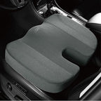 Skechers Seat Cushion, Air Cooled Memory Foam Cushion for Office Chair,Ergonomic Office Desk Accessories for Tailbone Pain Relief,Chair Cushions for Long Sitting Office Workers,Car Drivers,Gray