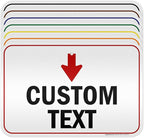 Custom Arrow,Custom Directional Sign, Down Arrow,12x18 Inches, 3M EGP Reflective, Rust Free .063 Aluminum, Fade Resistant, Made in USA by My Sign Center