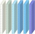 ForraFun 120 Pcs 12 Inch Plastic Ruler Bulk Colorful Transparent Ruler with Imperial and Metric Scales for Back School Office Supplies Home Tool Operation Measuring Drawing(Ocean Colors)