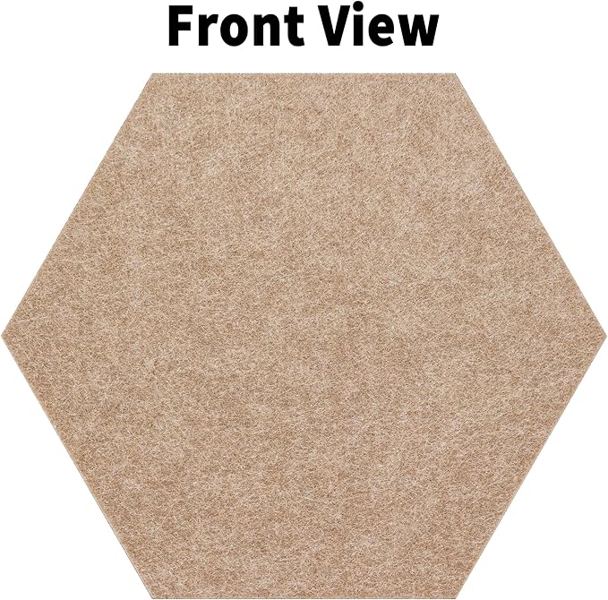 Fwpelt 15'' Large Hexagon Cork-Bulletin Board Tiles Adhesive Frameless 10 Pack 15 x 13 inch Hex Pin Corkboard Prayer Vision Cork Board for Office-Wall Decor, Hexagonal Tack Pinboard with 30 Push Pins