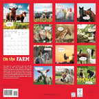 Graphique 2026 On the Farm Wall Calendar | 12” x 12” | Thick Paper | Home & Office Organizer | Large Monthly Grid | 3 Languages & Marked Holidays | 4 Month Preview Page for 2027