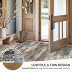 GENIMO Rugs for Bedroom-Washable 6x9 Area Rugs Lightweight Low Pile, Modern Printed Non-Slip Carpet for Living Room, Playroom, Dining Room, Office, Mystic Forest