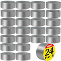 SWRT 24-Pack Silver Heavy Duty Duct Tape Strong Adhesive, 2 Inch x 720 Yd Duct Heavy Duty Waterproof All Weather Gray Duct Tape No Residue Sealing & Patching for Indoor&Outdoor Repair