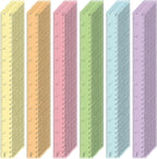 ForraFun 120 Pcs 12 Inch Plastic Ruler Bulk Colorful Transparent Ruler with Imperial and Metric Scales for Back School Office Supplies Home Tool Operation Measuring Drawing(Pastel)