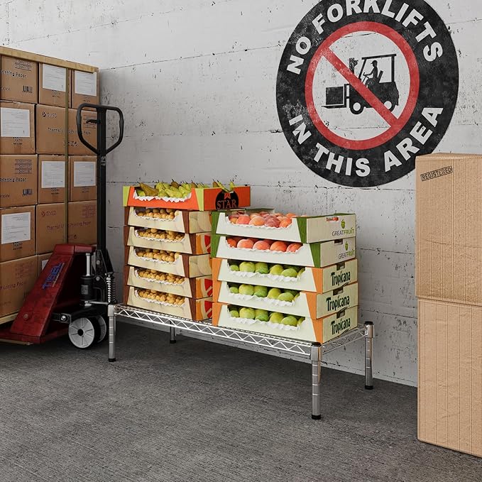 Regal Altair 14" Deep x 36" Wide x 8" Height 1-Tier Wire Shelving Kit | NSF Commercial Storage Rack Unit