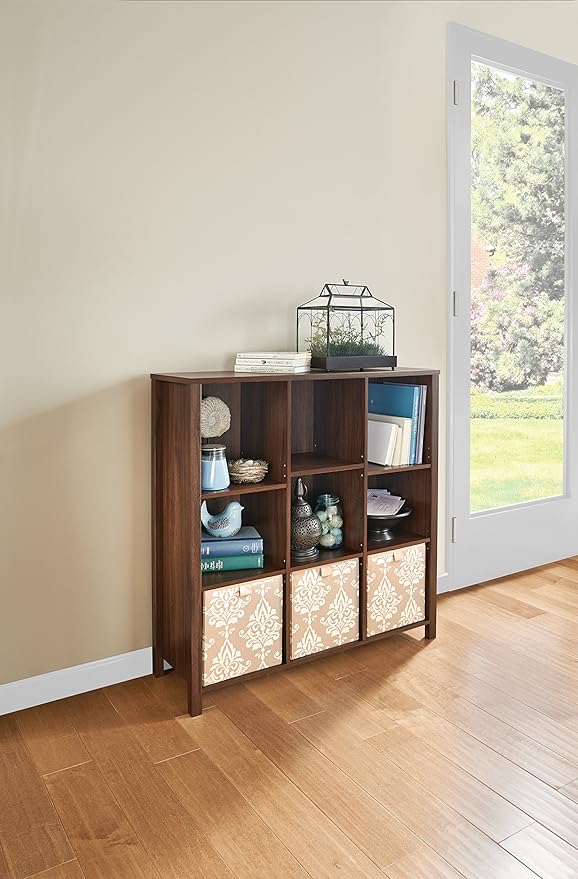 ClosetMaid 16057 Premium Adjustable 9-Cube Organizer, Dark Chestnut
