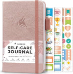 Clever Fox Self-Care Journal Pocket – Daily Reflection Notebook – Mental Health & Personal Development Planner, Meditation & Mood Log (Rose Gold)