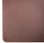 Dacasso 24" x 19" Chocolate Brown Leatherette Luxury Desk Mat Blotter w/Out Side Rails for Writing - Executive Desk Surface Protector