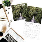 Graphique 2026 Into the Woods Wall Calendar | 12” x 12” | Thick Paper | Home & Office Organizer | Large Monthly Grid | 3 Languages & Marked Holidays | 4 Month Preview Page for 2027