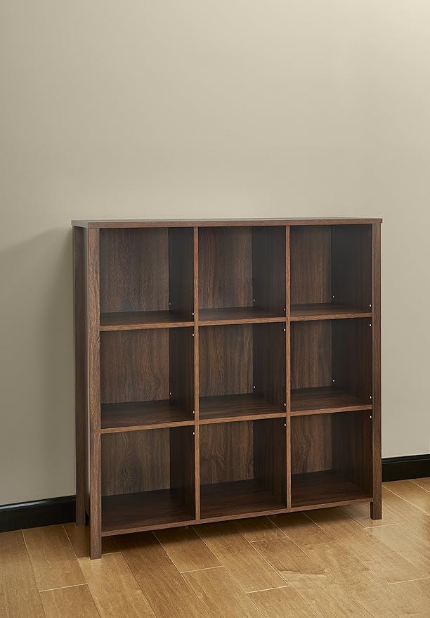 ClosetMaid 16057 Premium Adjustable 9-Cube Organizer, Dark Chestnut