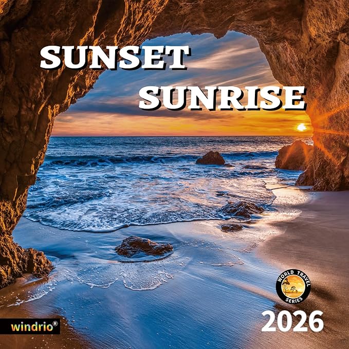 2026 Wall Calendar,Calendar 2026, November 2025 - December 2026, Wall Calendar Sunset, 12" x 24" Opened,Full Page Months Thick & Sturdy Paper for Calendar Organizing & Planning