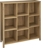 ClosetMaid 9-Cube Premium Adjustable Storage Organizer, Weathered Oak