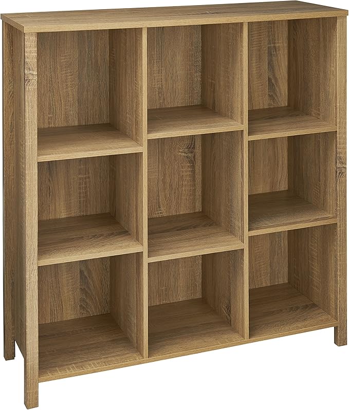 ClosetMaid 9-Cube Premium Adjustable Storage Organizer, Weathered Oak