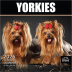 MICASA PRESS Yorkies Yorkshire Terriers 2026 Wall Calendar 12 Month | 12" x 24" Open | Thick & Sturdy Paper | Holiday Gift | Cute Puppy Dog Calendar 2026