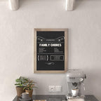 HBCY Creations 18" X 24" Weathered Lightwash Solid Wood Frame Wall Chalkboard, Magnetic Surface, Home Décor, Restaurant & Café Menus, Blackboard, Includes Chalk, Eraser & Hanging Hardware