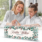 Personalized Name Plate for Desk Custom Acrylic Desk Name Plate Custom Employee Appreciation Gifts Office Gifts for Women, Men, Boss, Coworkers, Teacher, Nurse (Holly)