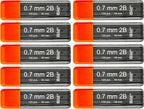 Bild Premium 1200 leads of 0.7 mm 2B Mechanical Pencil Lead Refills (2B Mega, 0.7 mm)