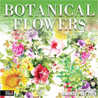 RED EMBER Botanical Flowers 2026 Wall Calendar 12 Month | 12" x 24" Open | Thick & Sturdy Paper | Holiday Gift | Art Nature Calendar 2026