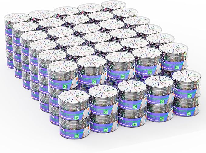 Push Pin Magnets - Tiergrade 6000 Pack 7 Assorted Color Strong, Office, Use at Kitchen Home and School Classroom, for Refrigerator Dry Erase Board and Whiteboard.