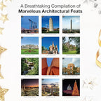 RED EMBER Architectural Marvels 2026 Wall Calendar 12 Month | 12" x 24" Open | Thick & Sturdy Paper | Holiday Gift | Architecture Calendar 2026