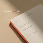 Daily To-Do List Notepad – Desk Pad for Work and Study, Orange, 8.25x5.85 Inches