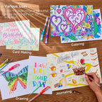 Shuttle Art Gel Pens, 32 Colors Gel Pen Set with Coloring Book for Adults Coloring Books Drawing Doodling Crafts Scrapbooking Journaling