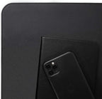 Vine Creations Leather Desk Mat 24" x 17", Desk Protector, PU Leather Desk Pad, Non Slip Small Desk Pad Mat, Desk Blotter, Desk Pads on Top of Desks, Home or Office Small Desk Mat (Black)