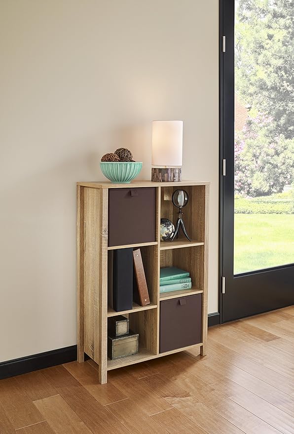 ClosetMaid 16053 Premium Adjustable 6-Cube Organizer, Weathered Oak