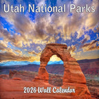 2026 Utah National Parks Monthly Wall Calendar | Travel Calendar 2025-2026
