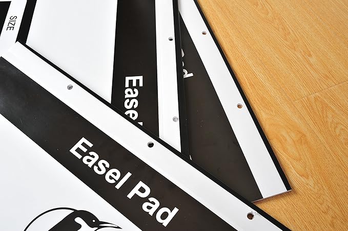 Navy Penguin Easel Pad 23x32-3 Pack (75 Sheets) - Flip Chart Paper, 25 Sheets/Pack, Plain White, Poster Flipchart 100 gsm - Large Drawing Pad for Home, Office, Craft, Art, Presentation