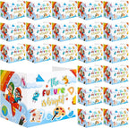 24 Pcs Privacy Boards for Student Desks Bright Colored Classroom Desk Divider Trifold Table Desk Privacy Panel Folders Screen Partition for School Teacher Student Study Test Home(Sky)