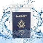 Claev Fast Seal Vertical 4x6 Passport & Card Holders (4x6 Extra Large (XXL), 50 Pack), Clear Waterproof ID Plastic Name Card Badge Holders for Travel, Conferences, Conventions