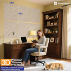 Reverbeon 6 PCS Acoustic Panels, 23.6x23.6 Inch Sound Absorbing Panels, Decorative Acoustic Wall Panels for Recording and Home Studio, Office with Double-Sided Adhesive Tape