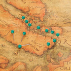 WILLBOND 500 Pack Map Push Pins Map Tacks Small Round Head Push Pins Thumb Tacks for Travel Picture Photo Bulletin Board Wall DIY Craft School Office Home(Green,1/8 Inch)