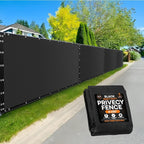 Xpose Safety Privacy Fence Screen 6’ x 50’ – Heavy Duty Black Mesh with 90% Visibility Block, UV Protection – Includes Cable Ties – for Garden, Yard, Nursery, Kennel, Dog Run, Greenhouse