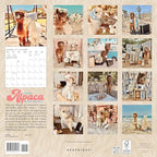 Graphique 2026 Little Alpaca on the Prairie Wall Calendar | 12” x 12” | Thick Paper | Home & Office Organizer | Large Monthly Grid | 3 Languages & Marked Holidays | 4 Month Preview Page for 2027